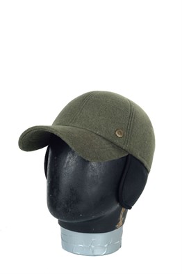 Erkek Kulaklıklı Kaşe  Kumaş  Siperli  Kep Şapka Kasket 