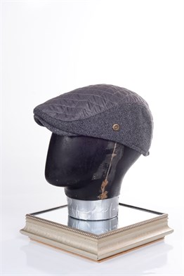 Kapitone Kumaş Yün London Kışlık Kasket Şapka